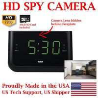 [100% COVERT] SecureGuard HD 720p USB Charger & Clock Radio Spy Camera Covert Hidden Nanny Camera Spy Gadget