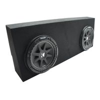 Compatible with 07-13 Toyota Tundra Crew Max Kicker Comp C12 Dual 12" Custom Sub Box Final 2 Ohm