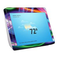 MightySkins Skin Compatible with Amazon Echo Show (2nd Gen) - Light Waves | Protective, Durable, and Unique Vinyl Decal wrap Cover | Easy to Apply, Remove, and Change Styles | Made in The USA