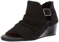 LFL by Lust for Life Women's LL-Noble Wedge Sandal Black 11 Medium US