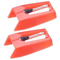 2 Pack Turntable Vinly Record Player Ruby Stylus Needle7/10" x 2/5" x 1/5" For YES4571 YES4572 YES4573 YES4574 US Delivery