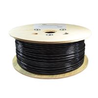 Dripstone 500ft CAT6 FTP Shielded Direct Burial Solid Copper Ethernet Cable 23AWG CMX Waterproof Wire HDPE Insulated Fluke Tested 550Mhz