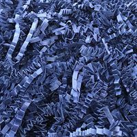 Black Cat Avenue 1/2 LB Navy Crinkle Cut Paper Shred Filler for Gift Wrap and Basket Filler