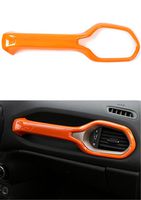 Dwindish Orange ABS Interior Decoration Auto Passenger Side Front Grab Handle Cover Trim for Jeep Renegade 2015 Up