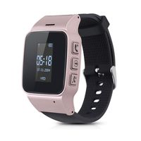 TOPCHANCES Elderly Kids Smart Watch with Dual Way Call SOS Anti-Lost GPS Pedometer WiFi Tracking Remote Monitor Watches for iPhone Android Phones-English Display (Rose Gold)