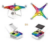 OK-STORE Exclusive Decoration Wrap Skin Decal Kit for Phantom 4 Pro Quadcopter Drone Body Shell, DJI Phantom 4 PRO Portable Collapsible Mini Racing Drone Water-resistant PVC Sticker