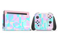 Geometric Shapes Pastel Vinyl Skin Decal for Nintendo Switch 3M Premium Vinyl 3M overlaminate (Full Set)
