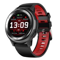 Men Smart Watch DT68 ECG Heart Rate Blood Pressure Monitor IP68 Waterproof Fitness Tracker Wristband Multi Dial Faces Bluetooth Wristwatch Smart Band Sport Smartwatch for iOS Android (Red)