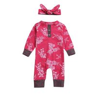 Sharemen Newborn Baby Boy Girl Letter Long Sleeve Romper Bodysuit Outfit Clothes (12-18 Months, Watermelon Red14)