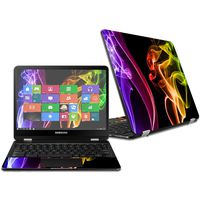 MightySkins Skin Compatible with Samsung Chromebook Pro 12.3" - Bright Smoke | Protective, Durable, and Unique Vinyl Decal wrap Cover | Easy to Apply, Remove, and Change Styles | Made in The USA