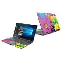 Mightyskins Skin Compatible with Lenovo Yoga 730 13" (2018) - Colorful Flowers | Protective, Durable, and Unique Vinyl Decal Wrap Cover | Easy to Apply, Remove, and Change Styles | Made in The USA