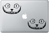 Cheshire Cat Smile 12 ArcDecals78601595 Set Of Two (2x) , Decal , Sticker , Laptop , Ipad , Car , Truck