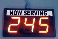 COSY 3-Digit Take A Number System, 4" Digits