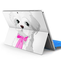 igsticker Ultra Thin Premium Protective Back Stickers Skins Universal Tablet Decal Cover for Microsoft Surface Pro 4/ Pro 2017/ Pro 6(2018 Released) 001069 Dog　Shih Tzu