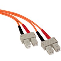 Leviton 62DSC-M10 Fiber Patch Cord, 62.5/125um Multimode, Duplex, SC to SC, 10 Meters