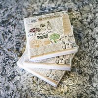 3 Pack of Paper Tissue Napkins 3-ply 13x13 in with print, 20/pkg pack. Italy themed. Perfect for Party, Birthday, Home and Restaurant. Made in Europe. (3)