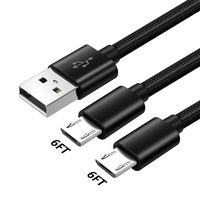 Micro USB Charger Cable 6FT for LG k20/k20V/Plus/V,k10 2017,K8/2018/V,K8+/k7/Q6,X Charge/Venture/Power/Power2,HTC Desire 12 Plus/530/626/626S/555/526/510,BlackBerry Priv/Passport,Fast Charging Cord
