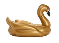 FUNBOY Inflatable Gold Swan Pool Float