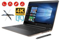 HP Spectre X360 15t 2-in-1 Convertible Laptop PC (7th Gen Intel i7 Kaby Lake Processor, 16GB RAM, 512GB SSD, 15.6 inch UHD (3840 x 2160) 4K Touch, Win10, NVIDIA 940MX, Thunderbolt) Dark Ash Silver