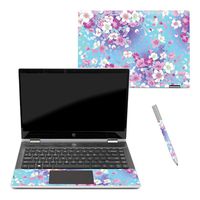 MightySkins Skin Compatible with HP Pavilion x360 14" (2018) - in Bloom | Protective, Durable, and Unique Vinyl Decal wrap Cover | Easy to Apply, Remove, and Change Styles | Made in The USA