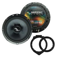 Compatible with Chevy Express 2008-2017 Front Door Replacement Harmony HA-C65 Premium Speakers