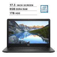 2019 Newest Dell Inspiron 17 3780 17.3 Inch FHD Laptop (8th Gen Inter Quad Core i5-8265U up to 3.9GHz, 8GB DDR4 RAM, 1TB HDD, AMD Radeon 520 2GB, WiFi, Bluetooth, Windows 10 Home)