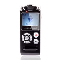 Haelpu Digital Voice Recorder 16GB, Voice Activated, Variable Speed Playback, Zinc Alloy Shel, Built in Ultra - Sensitive Microphones and Mp3 Player - Black