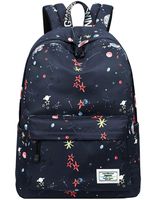 School Bookbags for Girls, Cute Galaxy Stars Planets Backpack College Bags Daypack Travel Bag by Mygreen (Black)