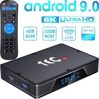 Android 9.0 TV Box 4GB RAM 32GB ROM, Android TV Box Allwinner H603 6K HD 2.4G/5GHz Dual WiFi BT Support HDMI in Android Box