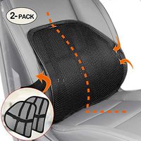 Lumbar Support, Cartop Mesh Back Cushion 2 Pack Lower Back Support, Double Mesh Lumbar Cushion Air Flow Breathable Back Support Cushion - Suitable for Office Chair Home Car (2-Pack)