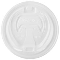 DART 16RCLW-1 Optima Reclosable Lid for Foam Cups and Containers, White, 100 Piece