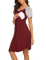 Ekouaer 3 in 1 Delivery/Labor/Nursing Nightgown Women's Maternity Hospital Gown/Sleepwear for Breastfeeding