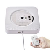 Per CD Player Wall-Mounted Home HIFI Speaker Remote Control Radio For Prenatal Education Listening To Music And Phone Computer Output-White