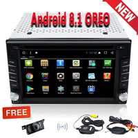 Free Wireless Rear Camera!Android 8.1 Oreo OS Octa Core Car Radio DVD Player GPS Navigation 6.2 Inch Capacitive Touch Screen Handsfree Bluetooth Car Stereo WIFI/4G Mirror Link SWC