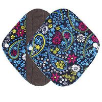 Reusable Bamboo Cloth Menstrual Pad, Washable Menstrual Panty Pad,Mama Sanitary Towel Pad,Light Incontinence Pads,Absorbent Cloth Sanitary Pad (Nighttime Use)