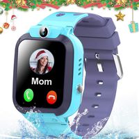 MiKin Kids Smart Watch Phone IP67 Waterproof GPS Tracker for Girls Boys with Two Way Call SOS Camera Alarm Clock Games 1.44" Touch Screen Gizmo Smartwatch Children Ages 3-12 Birthday Gifts