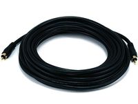 Monoprice 25ft Coaxial Audio/Video RCA Cable M/M RG59U 75ohm (for S/PDIF, Digital Coax, Subwoofer & Composite Video)