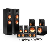 Klipsch 7.2 RP-260 Reference Premiere Surround Sound Speaker Package with R-112SW Subwoofers and two FREE Wireless Kits (Ebony)