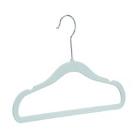 AmazonBasics Kids Velvet Non-Slip Clothes Hangers, 30-Pack, Mint Green