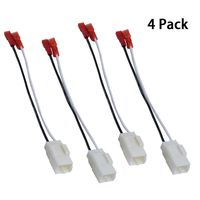 HSTECH 72-6514 2 X Pairs (4 Pack) Wire Cable Wiring Harness for Chrysler Dodge Vehicles Speakers Adapter Connector Adaptor Plug