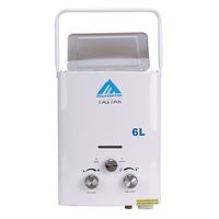 Instant Hot Water Heater LPG Gas Propane Boiler 6L Tankless 1.6GPM w/Carry handle, Bathroom Shower