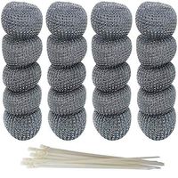 MANSHU 48 Pieces Washing Machine Lint Traps Snare Laundry Mesh Washer Hose Filter with 48 Pieces Cable Ties.