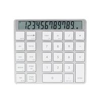 NAMEO Bluetooth Numeric Keypad Rechargeable, Aluminum Wireless Bluetooth Numeric Keypad with Screen Built-in Calculator for iMac/MacBook/and PC/Laptop