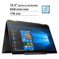 2020 NexiGo Upgraded Spectre x360 13.3 Inch FHD 1080P Touchscreen 2-in-1 Laptop| Intel 4-Core i7-8565U up to 4.6GHz| 8GB DDR4 RAM| 1TB SSD| Intel UHD 620| Backlit KB| FP Reader| WiFi| Windows 10