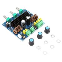 Digital Amplifier Board, TPA3116D2 2x80W+100W 2.1 Channel Digital Stereo Subwoofer Power Amplifier Board for Home Industrial