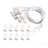 uxcell 10pcs RC-33 NC Recessed Wired Window Door Contact Sensor Alarm Magnetic Reed Switch White