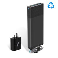 Nimble Eco-Friendly 10-Day Fast Portable Charger, 26,800 mAh QC 3.0 & 18W PD Fast Charge USB-C Compatible with Apple, Samsung, USB-Enabled Devices (Recycled Aluminum, Sustainable Bioplastics)