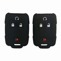 Coolbestda 2Pcs Rubber Smart Key Fob Remote Cover Case Protector Wallet Keyless Jacket for Chevrolet Silverado Colorado M3N32337100 13577770 13577771 GMC Sierra Yukon Cadillac