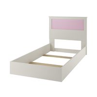 Ameriwood Home Skyler Twin Bed with Reversible Headboard, White