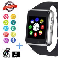 Hocent Smart Watch Phone, Smartwatch with Touch Screen Camera Pedometer SD Card Call Text SNS Sync SIM Card Slot Music Player Compatible with Android and iPhone (Partial Functions) for Men Women Teens